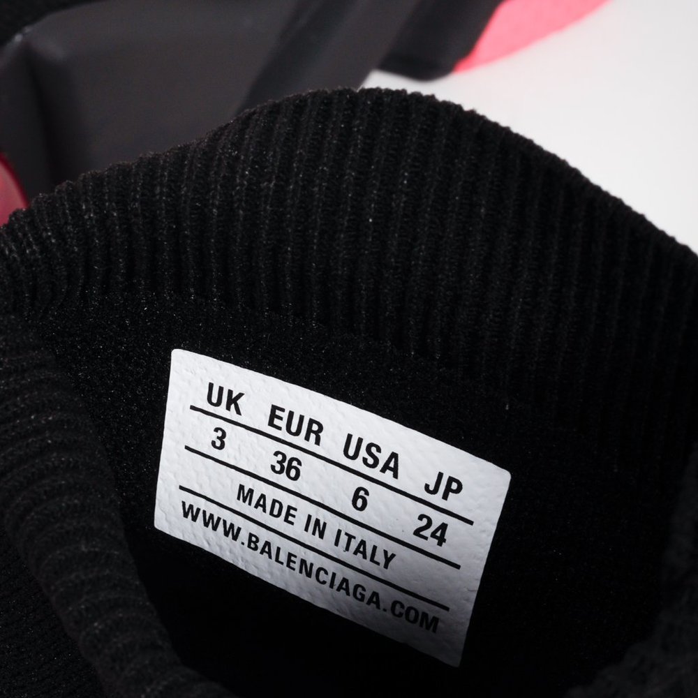 Balenciaga Black and Pink Speed LT Sneakers - Picture 12 of 12